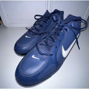 Nike Air Team Monster Size‎ 13 Baseball Softball Metal Cleats Shoes Men Blue